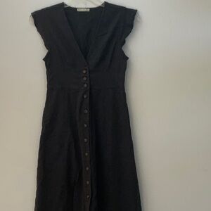 Marine Layer, gray, Camila midi dress